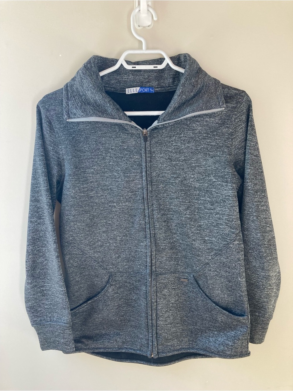 Elle Sport Dark Gray Zip Up Sweater